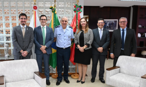 Anamatra realiza visita institucional ao presidente do STM							